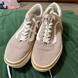 Tan Vans Platform Sneakers